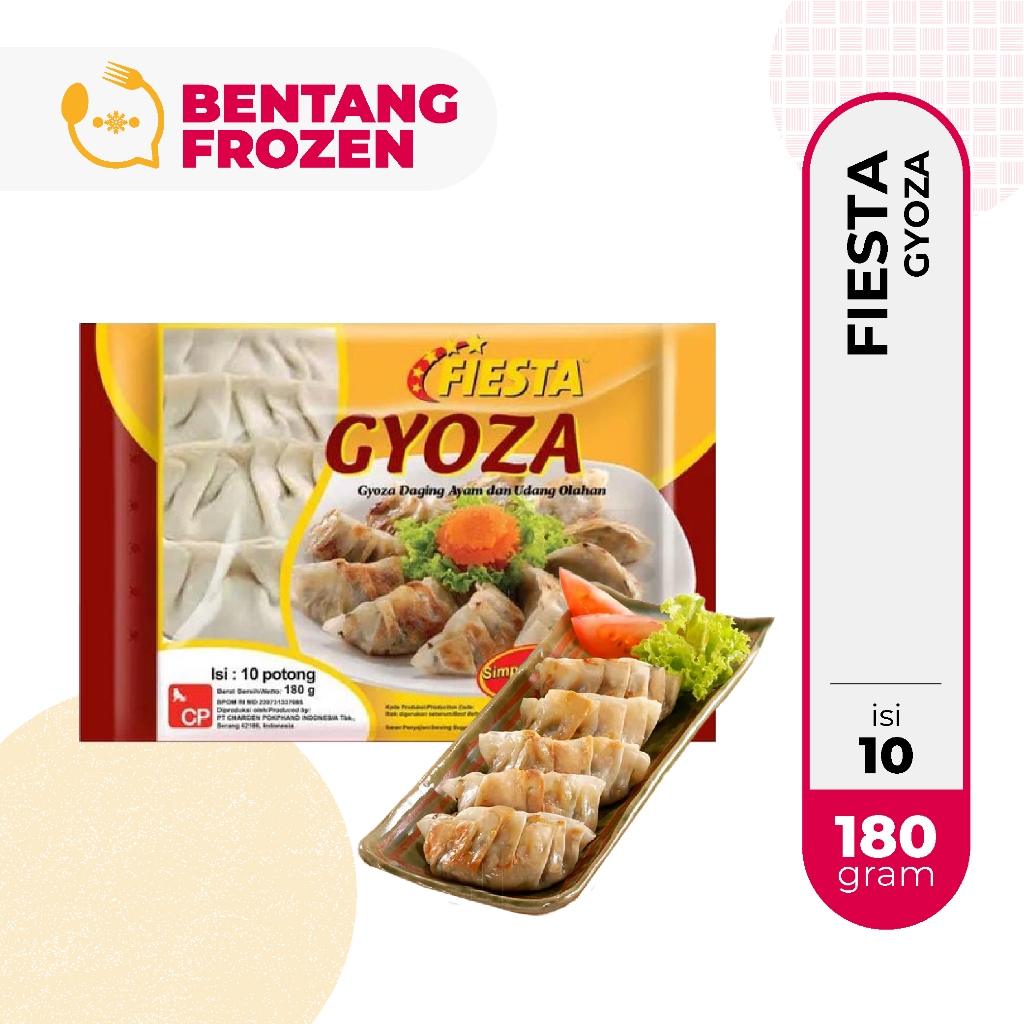 

Fiesta Gyoza Ayam dan Udang Olahan 180gr