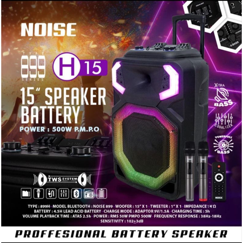 NOISE Speaker 899 H 15 Inch Bluetooth Portable Wireless