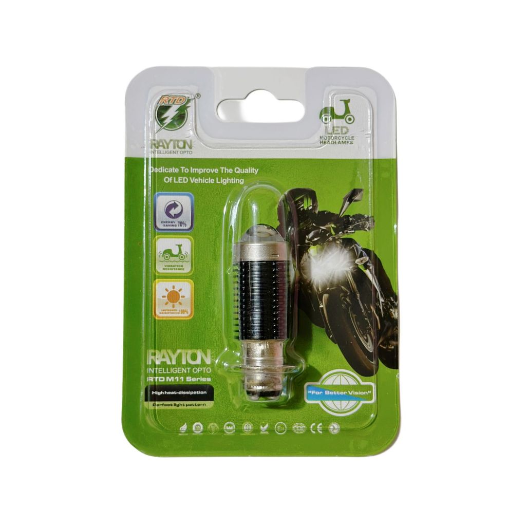 RTD Rayton Lampu Utama /Lampu Laser  / Lampu Depan Motor LED Putih M11S Bentuk KOTAK