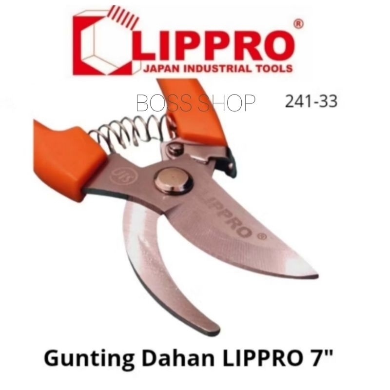 Gunting Dahan 7 Inch LIPPRO Japan Original/Gunting Ranting 7" LIPPRO Jepang Original