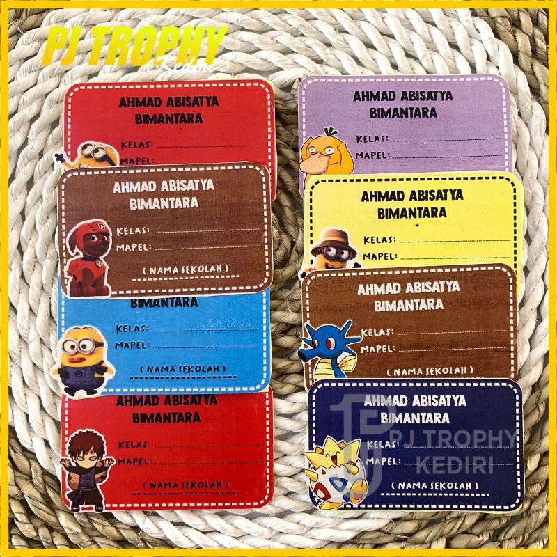 

STIKER LABEL BUKU PELAJARAN ANAK (ISI 40 PCS)