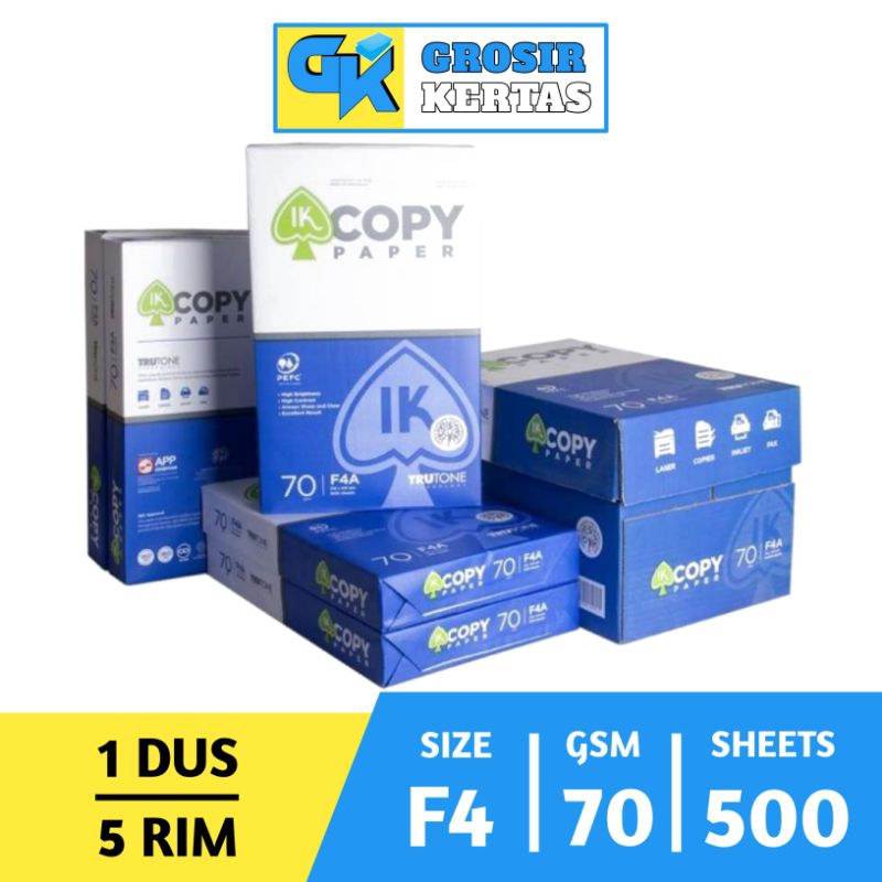 

KERTAS F4 70 GRAM COPY PAPER ( DUS )
