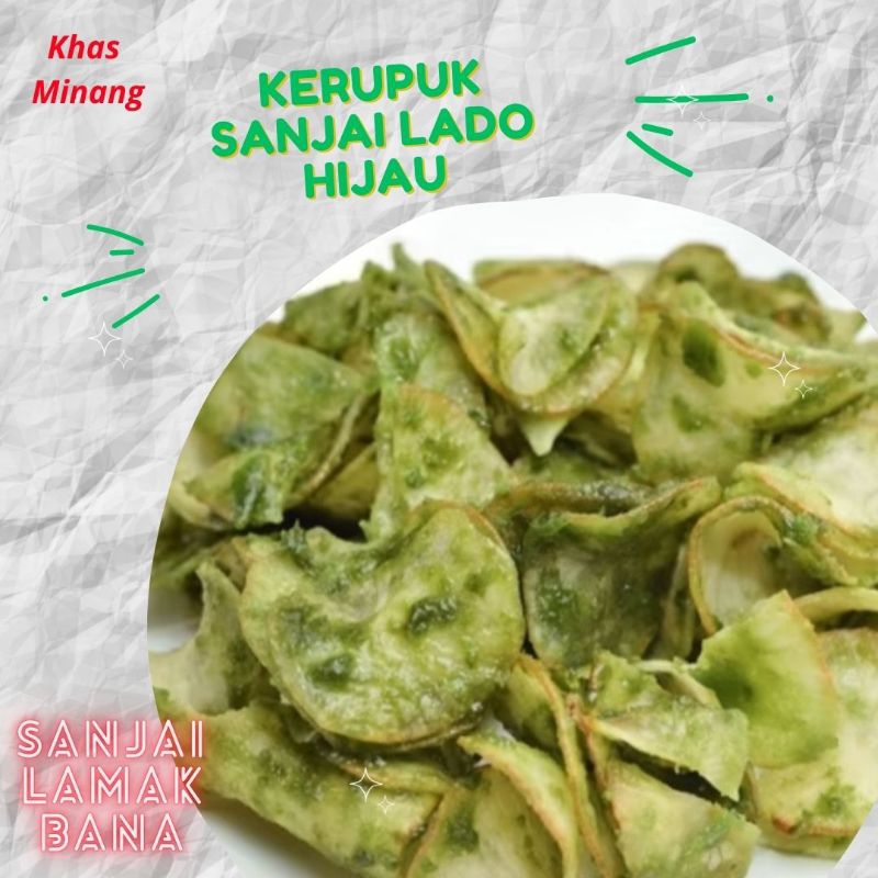 

Kerupuk Sanjai Lado Hijau
