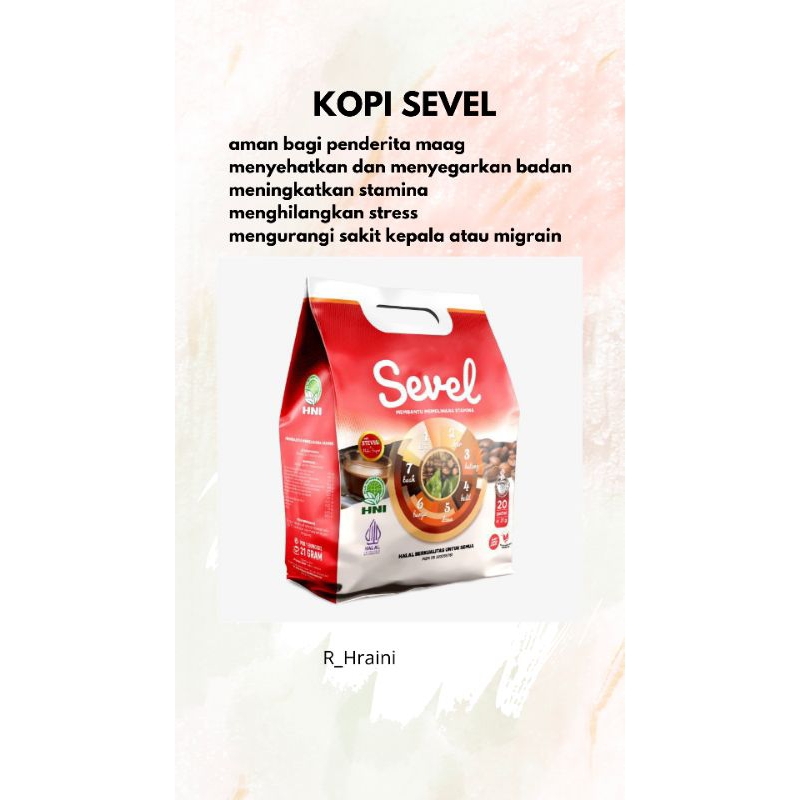 

Kopi Sevel isi 10 sachet