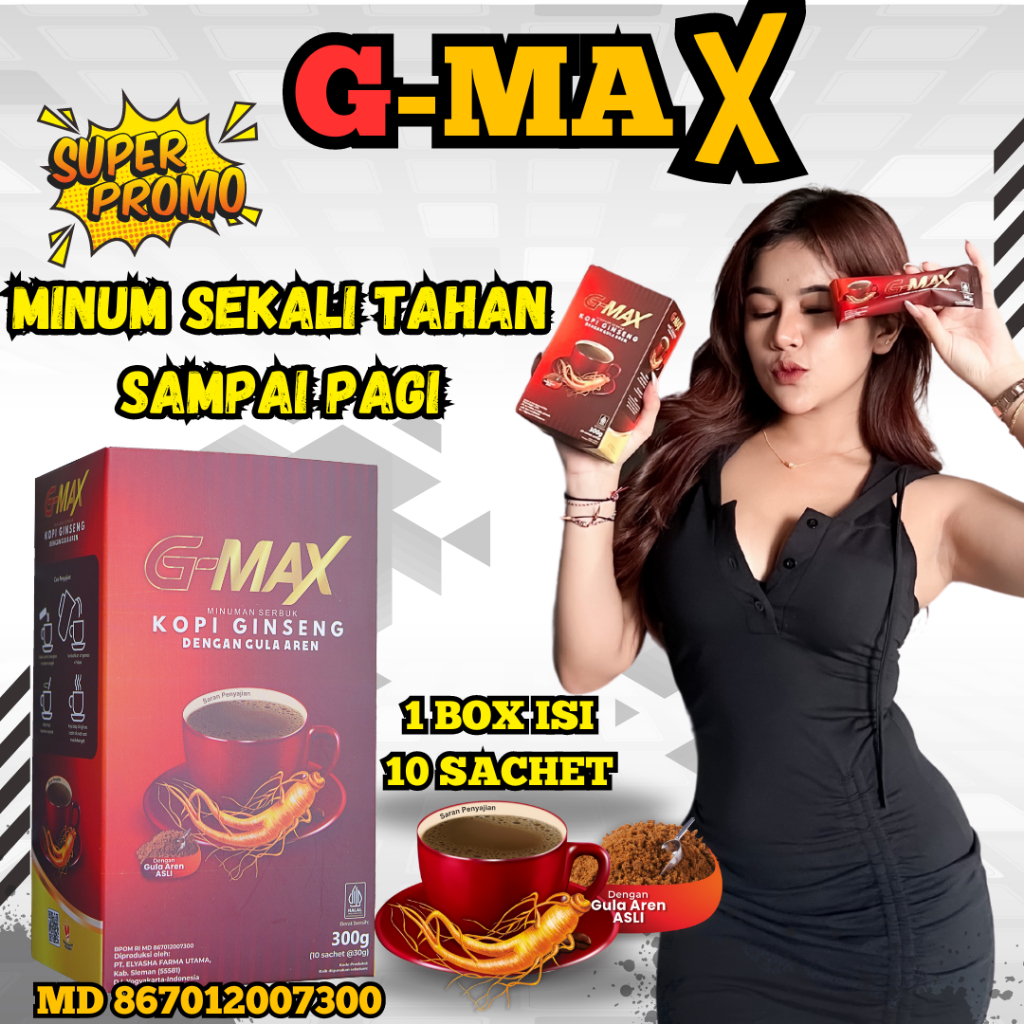 

KOPI G-MAX KOPI STAMINA PRIA DEWASA TAHAN LAMA ORIGINAL BPOM KOPI EXTRA GINGSENG DARI HERBAL ALAMI BERKUALITAS