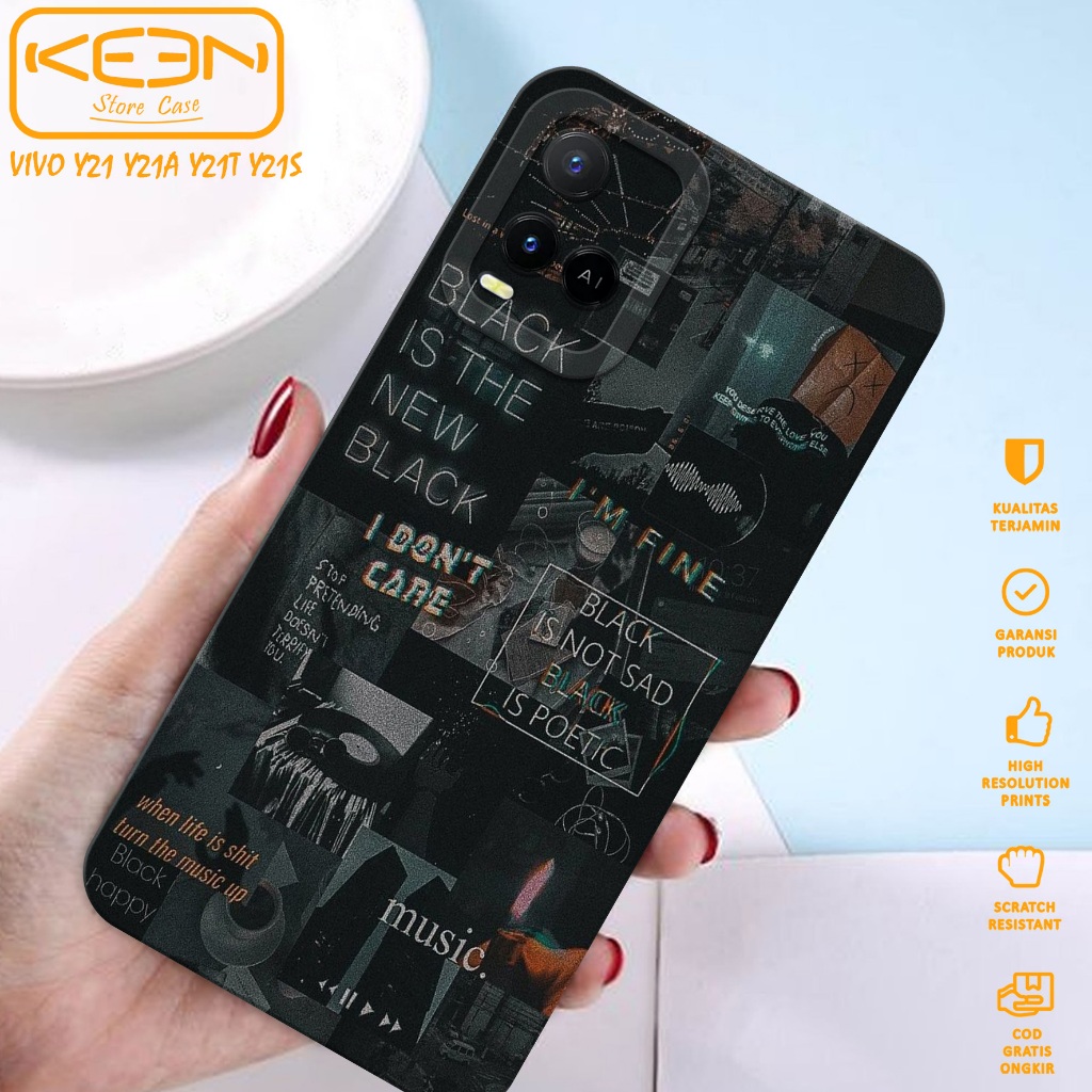 Case Hp Vivo Y21 Y21S Y21A Y21T Y33S Y33T - Casing Hp Vivo Y21 Y21S Y21A Y21T Y33S Y33T Motif Aesthe