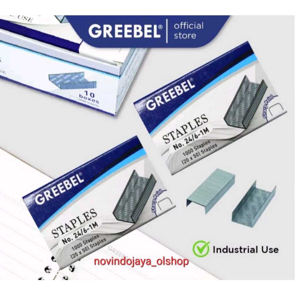 

ISI STAPLES GREEBEL 24/6- 1M NO 3 TERLARIS