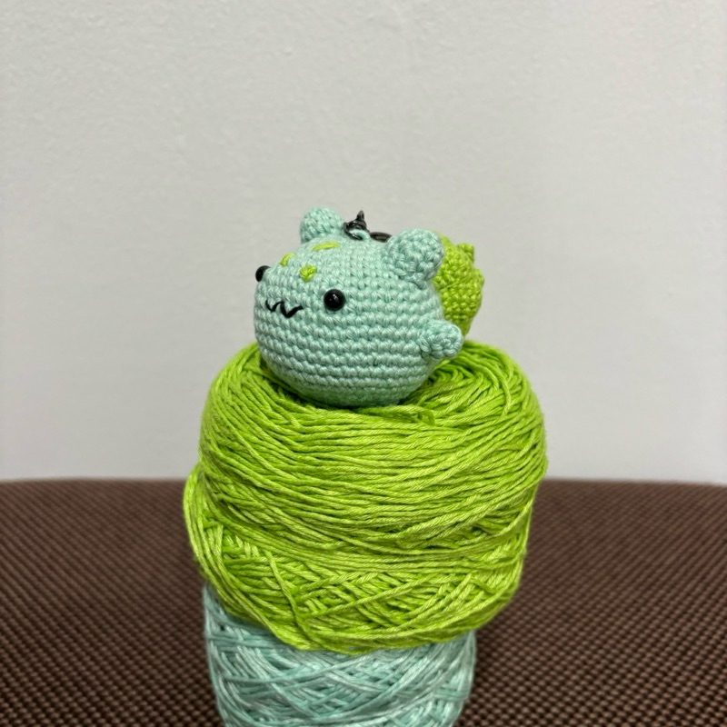 Amigurumi Bulbasaur Keychain Doll Crochet Gantungan Kunci Rajut Pokemon