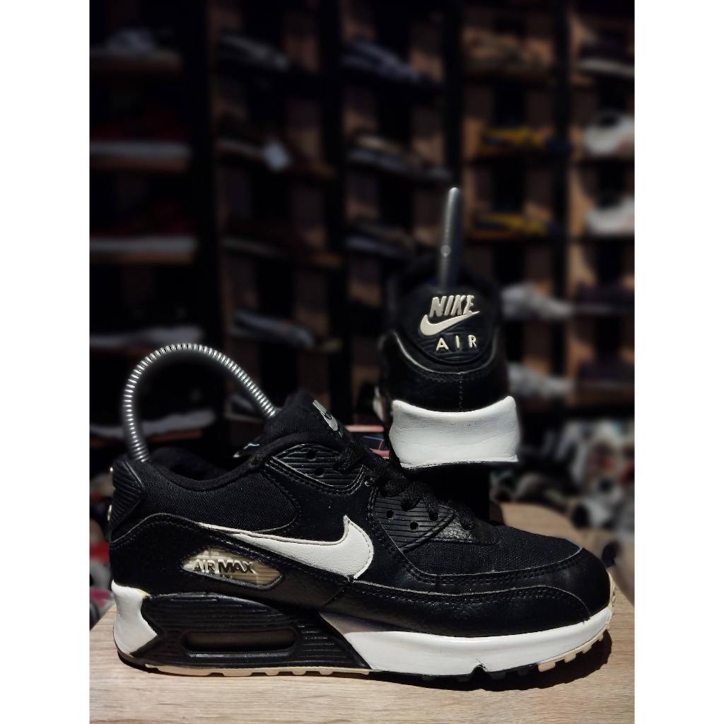 LS0091 Sepatu Wanita Nike Air Max Black And White ORIGINAL SECOND