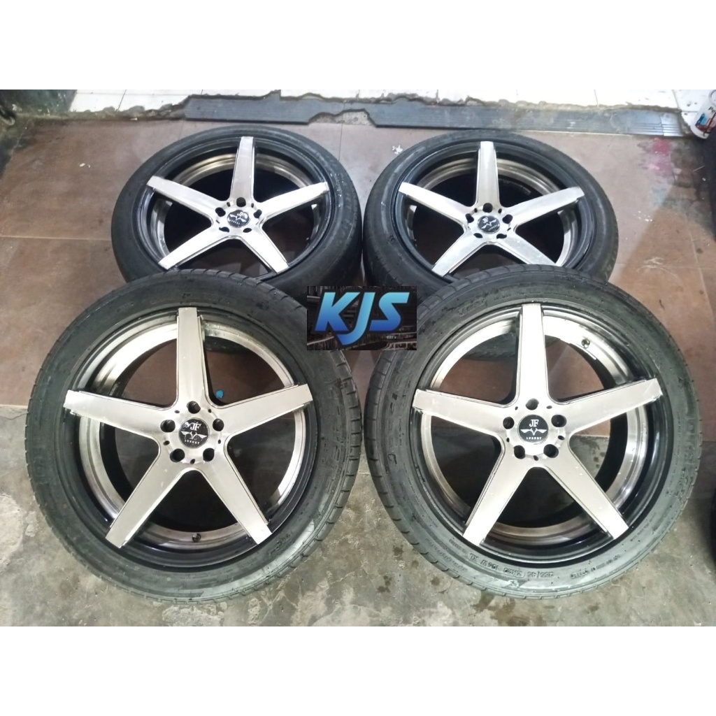 Velg Mobil Racing Bekas Ring 20 JF Luxury Pcd 5x114 Ban 255/45 R20 CX5 CX9 Harrier CRV Hilux Singel 