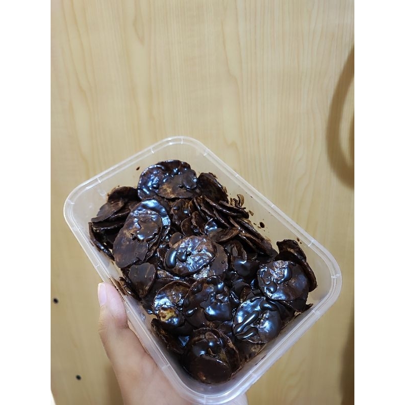 

Keripik pisang coklat lumer