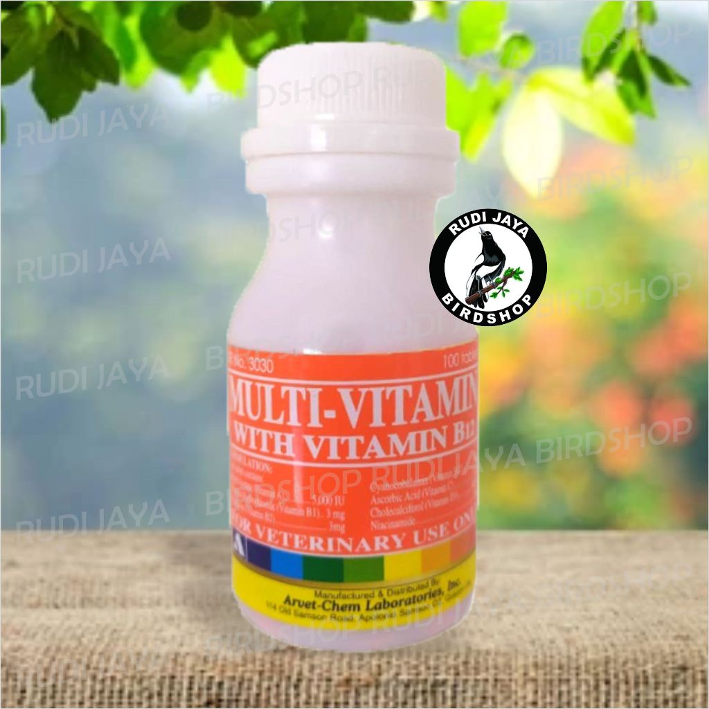 MULTIVITAMIN MULTI-VITAMIN IMPORT AYAM ADUAN ECERAN 1 TABLET DENGAN VITAMIN B12 ARVET-CHEM PATEN