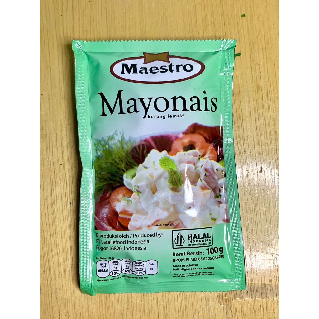 

Maestro Mayonais Original Sachet 100gr