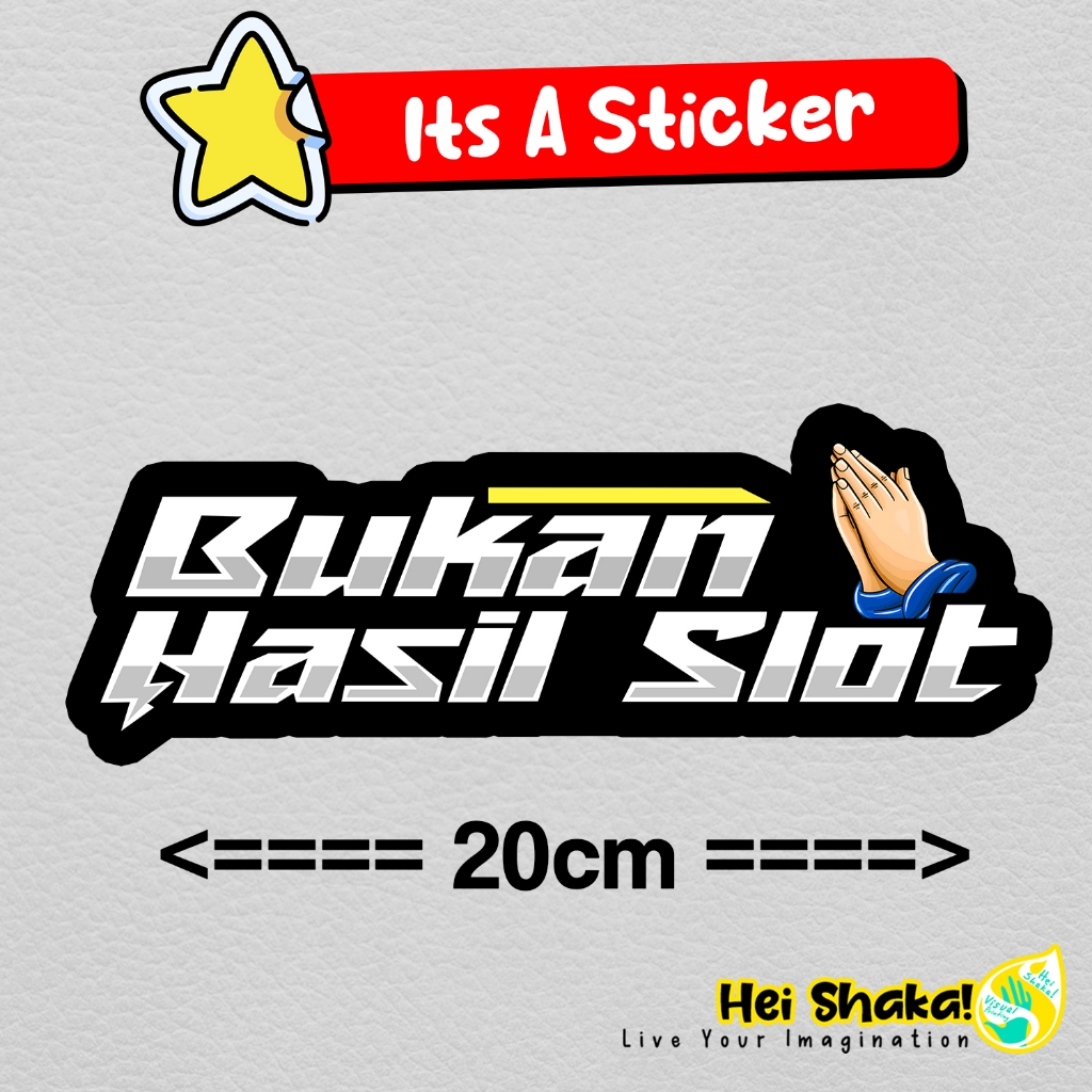 

Stiker Bukan Hasil Slot Sticker Ukuran 20cm Vinyl Musik Band Indie Bahan Anti Air