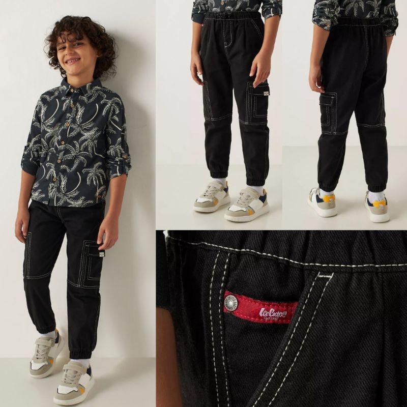 Celana Jogger Panjang Cargo Anak Laki Laki Lee cooper 1-5 Tahun