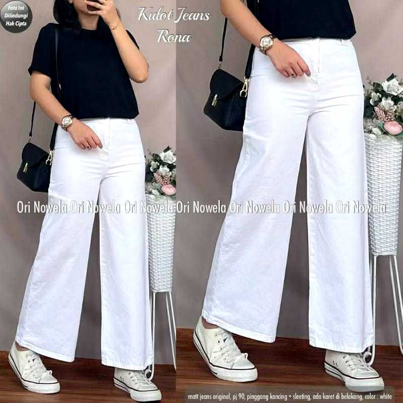 termurah af higwaitshigh waist kulot jeans wanita premium asli jeans tebal