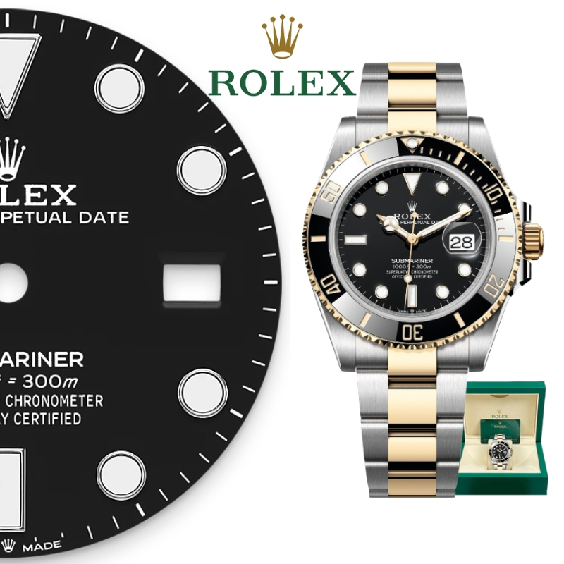 【100% ASLI】Jam Tangan Rolex Pria Submariner Seri M126613In-0002 Dial 41mm  Oystersteel Jam Tangan Me