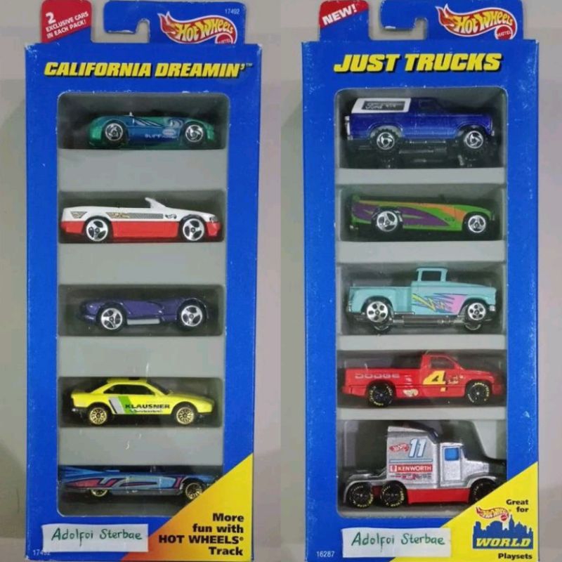 hotwheels hot wheels gift pack isi 5 california dreamin just trucks Mazda MX-5 Miata Mercedes-Benz S