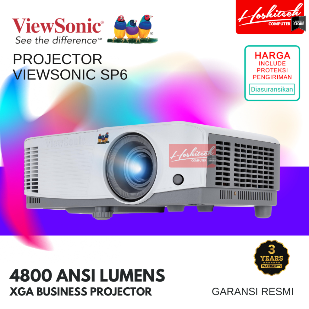 PROJECTOR VIEWSONIC SP6 4800 LUMENS XGA PROYEKTOR RESMI 3TH