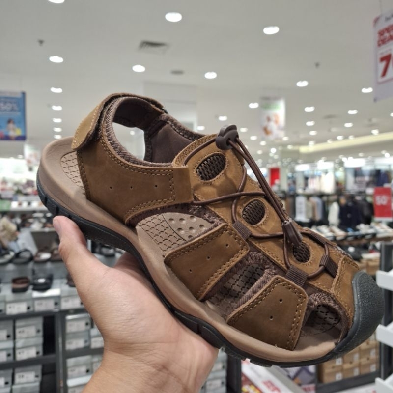 [JIM JOKER] Sandal pria bestseller model sandal gunung bahan kulit asli 100% original uk 39-43