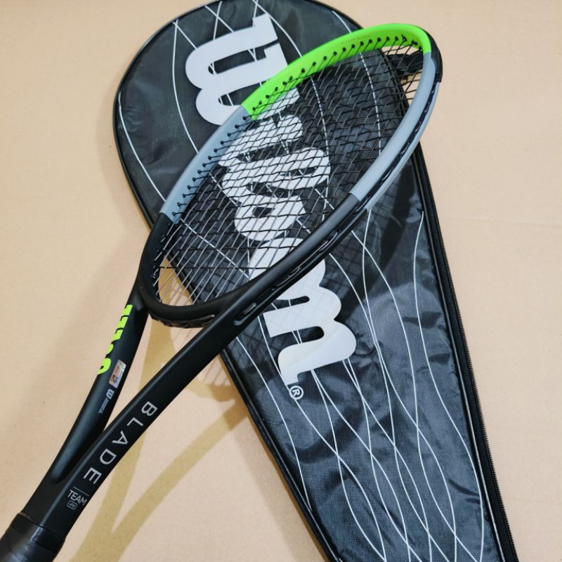 CUCI GUDANG RAKET TENIS WILSON BLADE TEAM V7.0 PREMIUM FULL SET TAS DAN GRIP