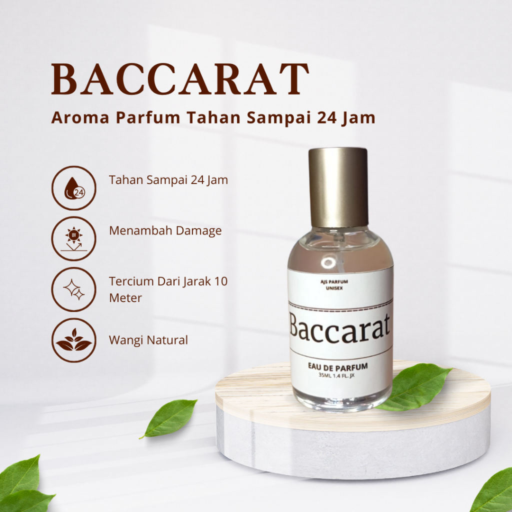 Parfum Premium Baccarat Special Aroma Gardenia Tahan Lama Parfum Pria Wanita Original Terbaru Specia