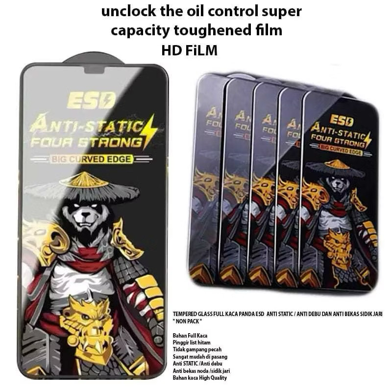 TG ANTI GORES KACA BENING ESD PANDA ANTI STATIC FOR XIOMI REDMI NOTE 5 5PRO 8 8PRO 9 9PRO 10 10PRO 1