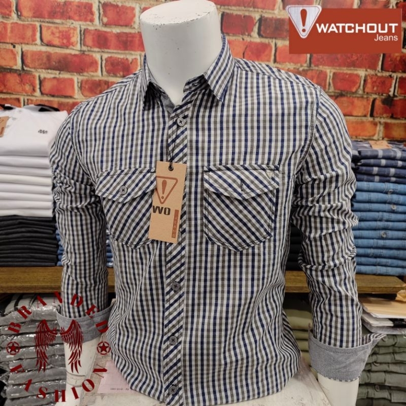 WATCHOUT JEANS RM KEMEJA LENGAN PANJANG JS303120127 NAVY