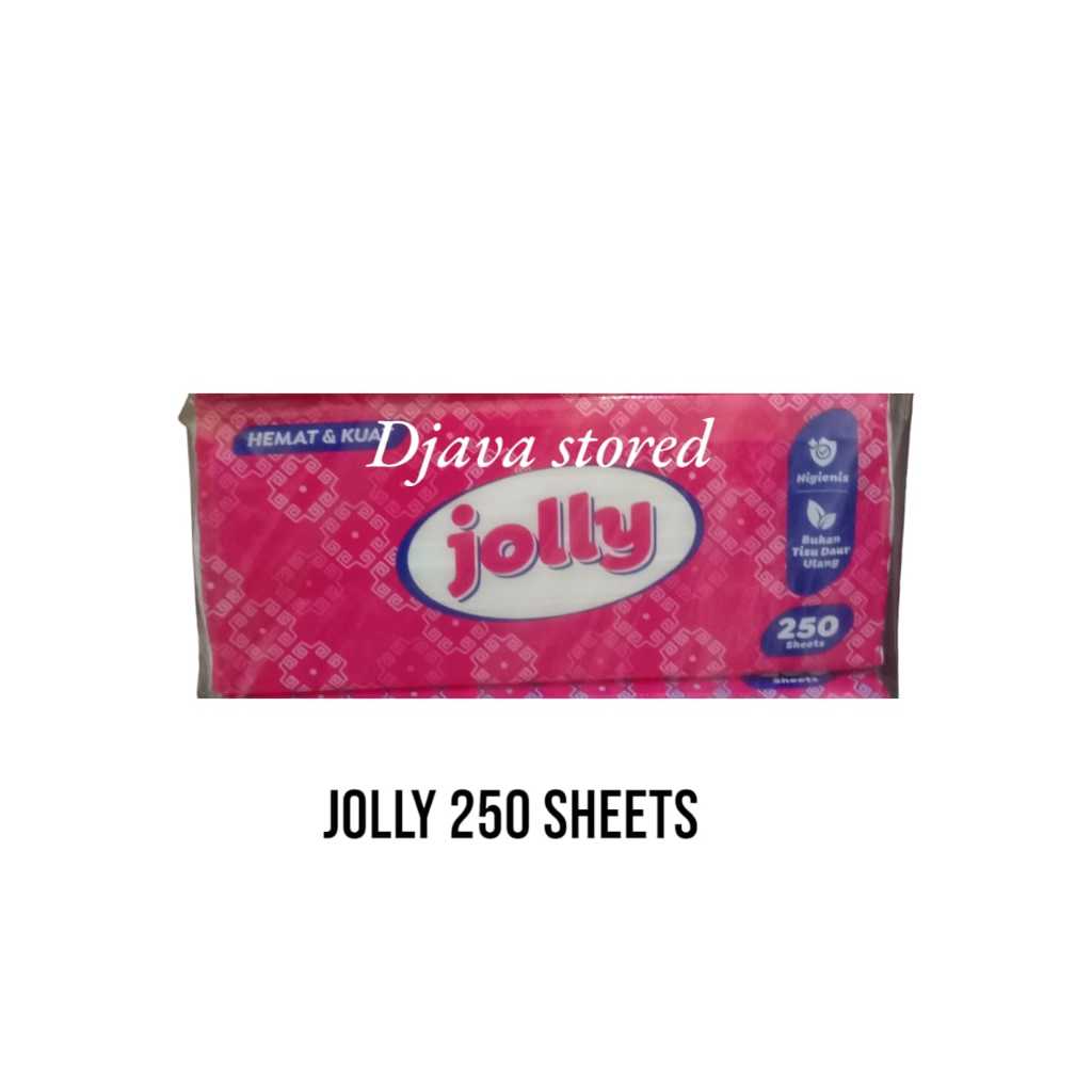 Jolly Tisu Jolly Tissue 250 Sheets 2 Ply Murah