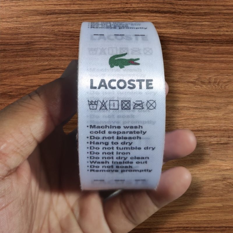 

TAG WASH LACOSTE PREMIUM isi 300 PCS