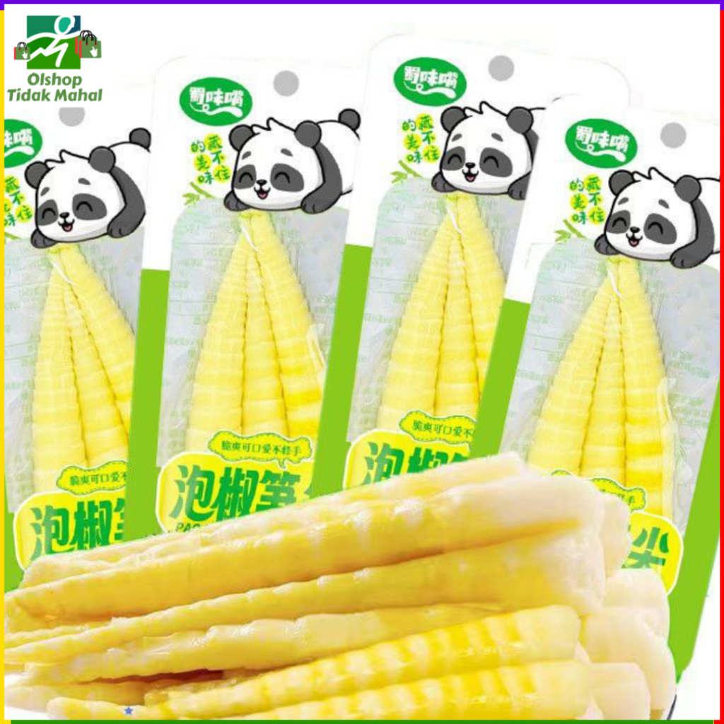 

[HALAL] Acar Rebung 28g Cemilan siap saji / Bamboo Shot Tip Spicy