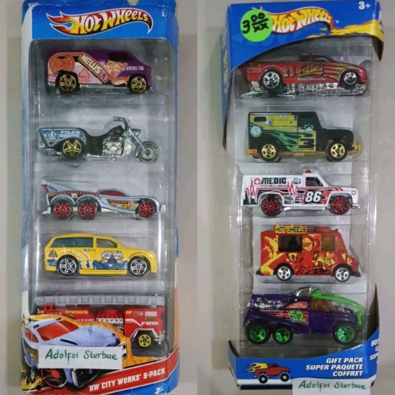 hotwheels hot wheels gift pack isi 5 hw city works 5 pack super paquete coffret Custom '77 Dodge Van