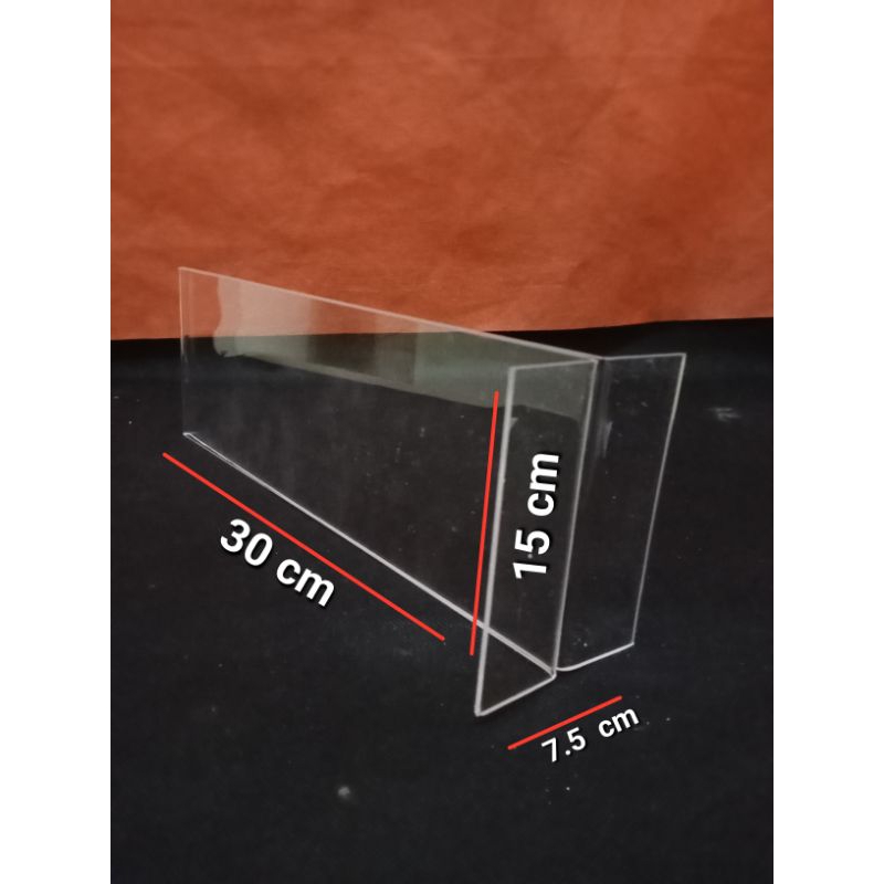 

akrilik papan nama ruang pintu uk 15 x 30 cm tebal 2mm