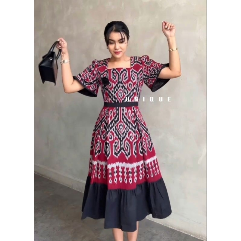 LUMMY DRESS COUPLE KEMEJA TENUN - DRESS TENUN - KEMEJA TENUN