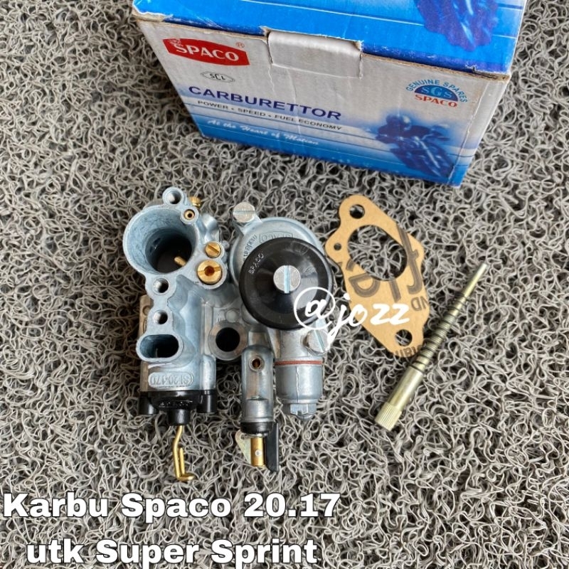 Karburator Spaco 20.17 tanpa pompa oli utk Super Sprint