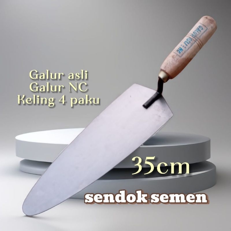 Cetok/Sendok Semen Galur Asli Baja Paku 4/Cetok Galur Asli/Lancip/Oval