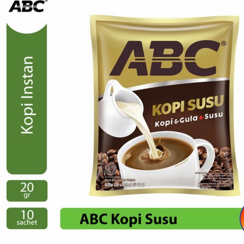 

☘ Agen.Grosir.Murah ☘ ABC KOPI SUSU 10 SACHET / 1 RENTENG