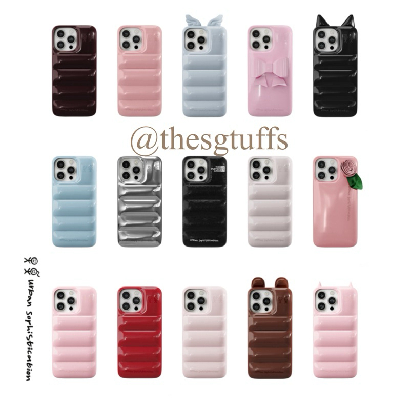 URBAN SOPHISTICATION The Puffer Case/Soap Case/iphone case for iphone 13 14 15 16 pro max/casing