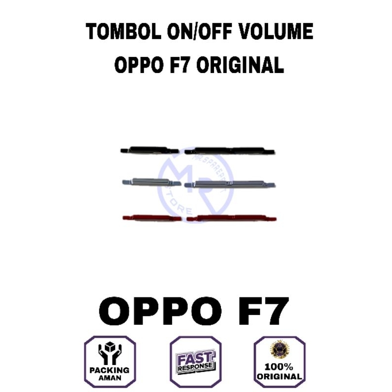 TOMBOL SET ON OFF OPPO F7 / TOMBOL SET VOLUME OPPO F7 / FULLSET