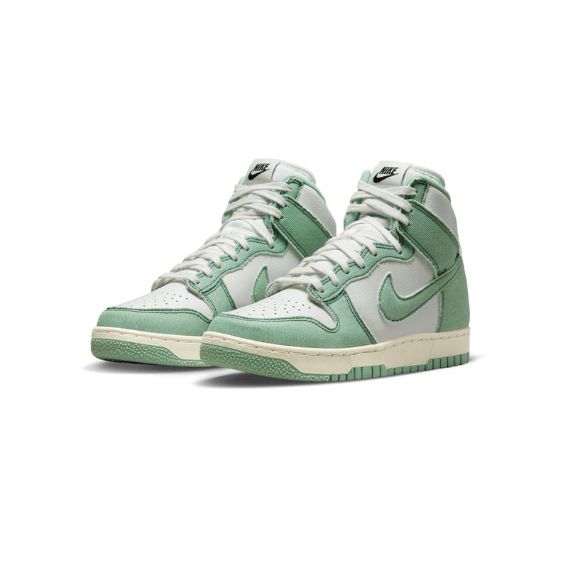 NIKE DUNK HIGH 1985 ENAMEL GREEN DENIM SIZE 5W