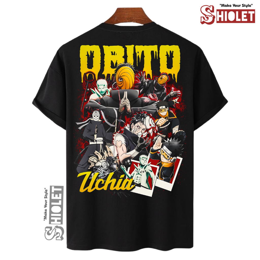 Shiolet Kaos Anime Obito Uchiha Baju Distro Pria Wanita Unisex - T SHIRT Dewasa Premium