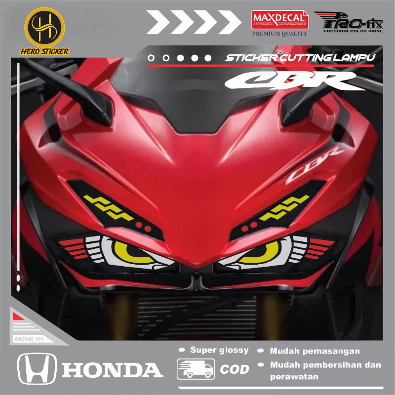 STICKER STIKER LAMPU CBR 150R TAHUN 2022 STIKER VARIASI LAMPU CBR 150 STIKER LAMPU DEPAN CBR