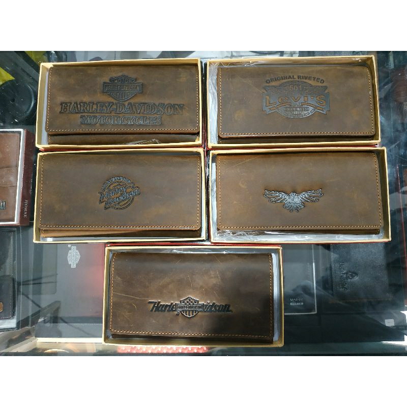 Dompet Pria Kulit Sapi Limited Crazy Horse Lipat 3 Ukuran Panjang