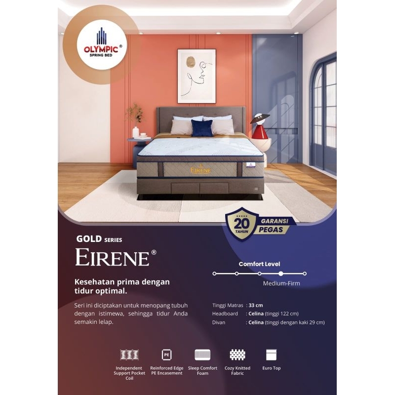 spring bed olympic EIRENE EUROTOP-divan laci