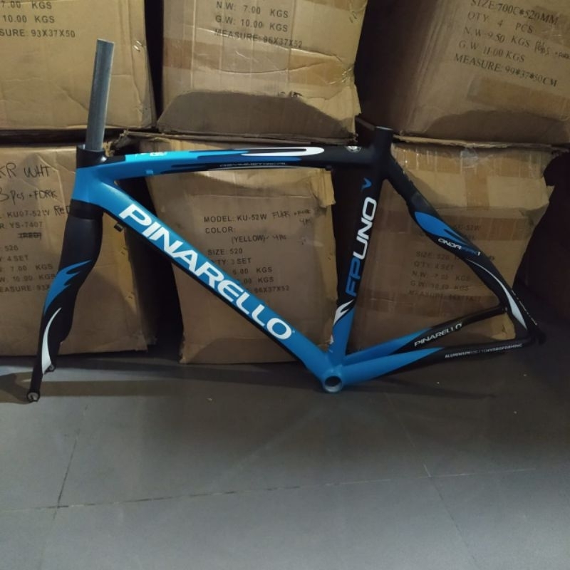 Frame Pinarello FP UNO Size 45 Alloy Carbon Original Batang Sepeda Balap Pinarello Original