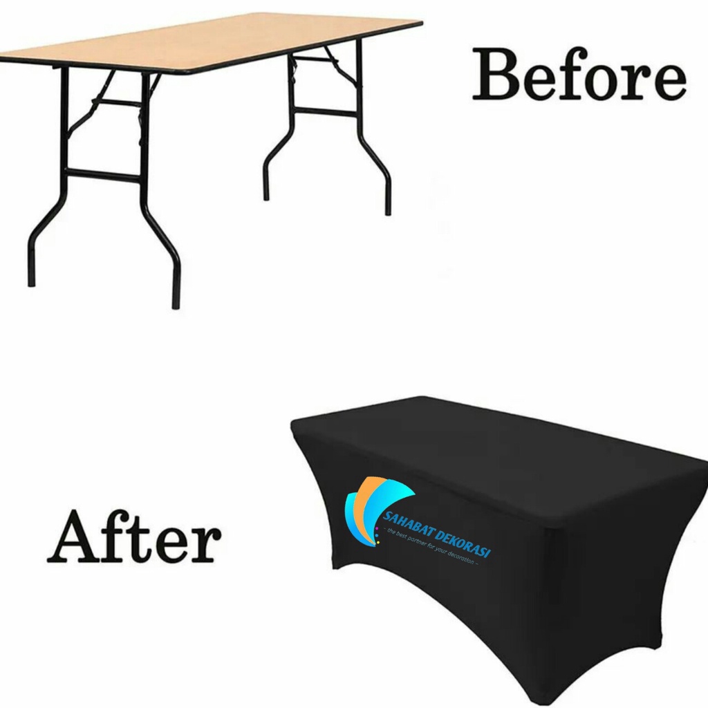 Taplak Meja Ketat  Cover meja wedding Prasmanan Ibm