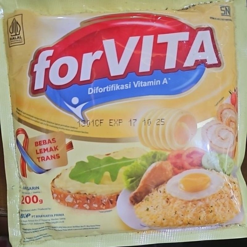 

FORVITA MARGARINE 200gr / MENTEGA / MARGARIN