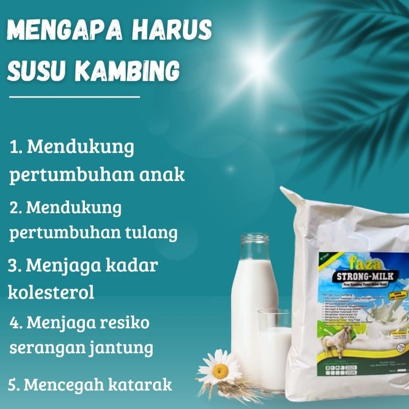 

Susu etawa non gula Faza Strong Milk 500gr Original