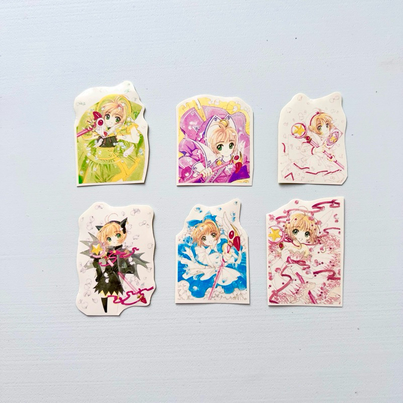 

Sticker Cardcaptor Sakura Kinomoto 6 pcs Clamp part 1