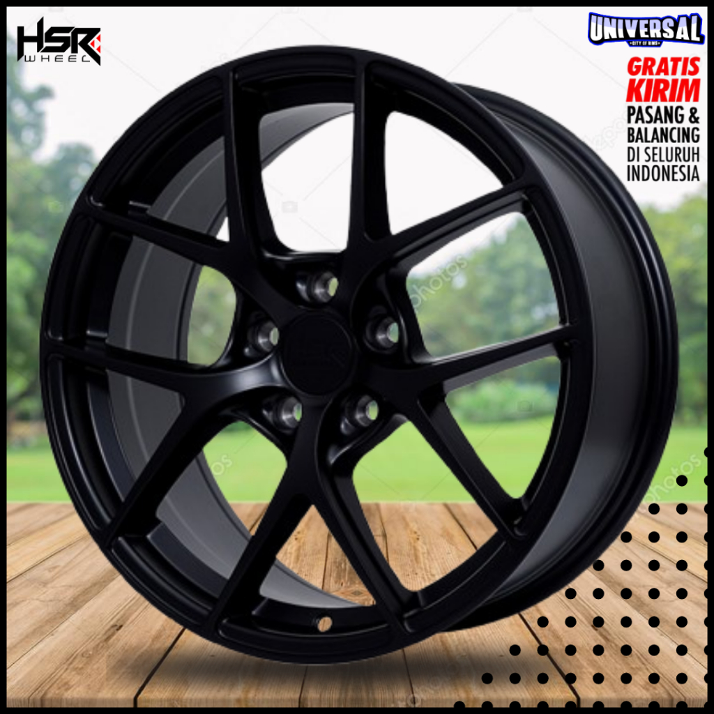 VELG HSR R18 PCD 5X114,3 VELG ORI HSR TYPE HARUKU 10460 HSR R18X8 H5X114,3 ET35 SMB